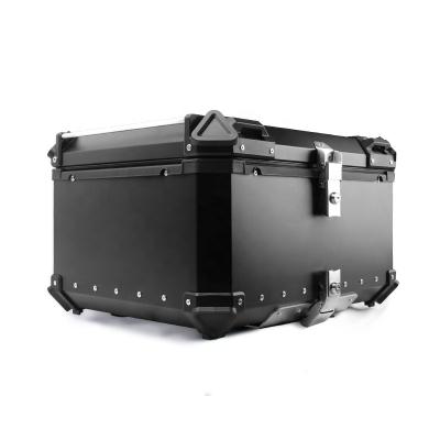 China Large Garner Aluminum Alloy Plate Motorcycle 80L Quick Release Box Full Face Helmet Waterproof Flat Top Case for sale