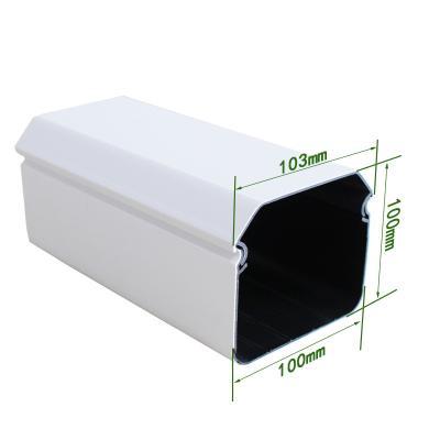 China Greenhouse 100*100mm Gutter PVC Hydroponic Channel Grow System For Fruit And Vegetable Growing System for sale