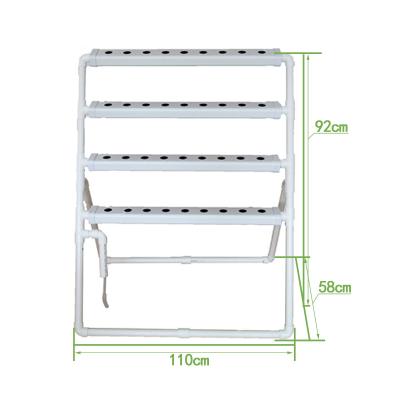 China Indoor Hydroponic Growing Leafy Vegetables Systems 90*50mm PVC Pipes For Farm Growing Equipment for sale