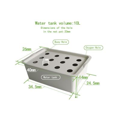 China Grow 12 Hole Plant Site System Indoor Garden Hydroponic Cabinet Box Grow Kit Bubble Garden Pots Planter Nursery Pot for sale