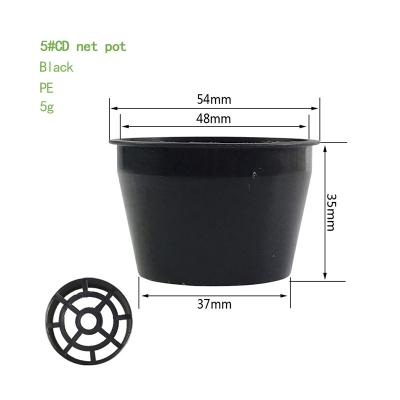 China Larger fruits and vegetables size hydroponic net pots agricultural greenhouse plastic PE net pot wholesale plastic pots for plants grow plastic neti for sale