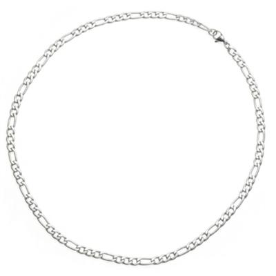 China Various Sizes 3:1 CLASSIC NK Metal Stainless Steel Figaro Chain Necklace 3mm/4mm/5mm/6mm/7mm/8mm/9mm for sale