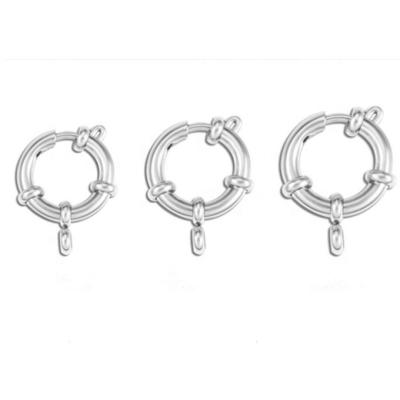 China Trendy Stainless Steel Necklace Clasp 12mm/14mm/16mm/18mm Spring Ring Clasp Bracelet Clasp Accessories for sale