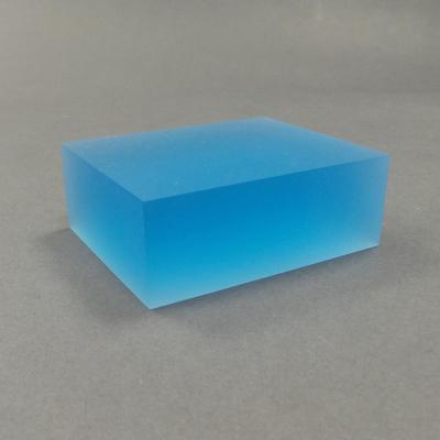 China China blue frosted large acrylic display block plinth solid acrylic jewelry display blocks for sale