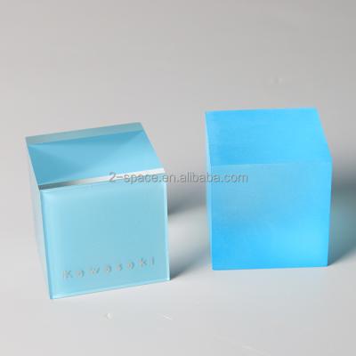 China Stunning Colored Lucites PMMA Sheet Eco - Friendly Acrylic Glass Blocks Frosted Acrylic Display Blocks for sale