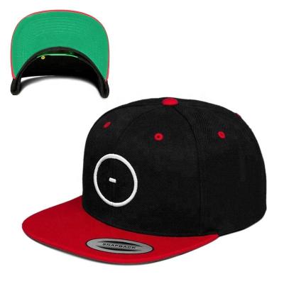 China JOINT Snapback Hats Custom Hats Embroidered Underbrim Green Snapback Hat for sale