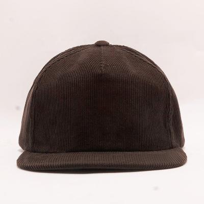 China Wholesale 5 Panel White Corduroy JOINT Snapback Hat for sale