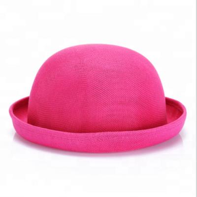 China Fashion Character Lady Straw Hat Women Fedora Straw Hat for sale