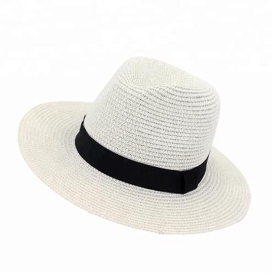 China Unisex Character Panama Felted Hat Design Paper Straw Hat With Adjustable Inner Laces for sale