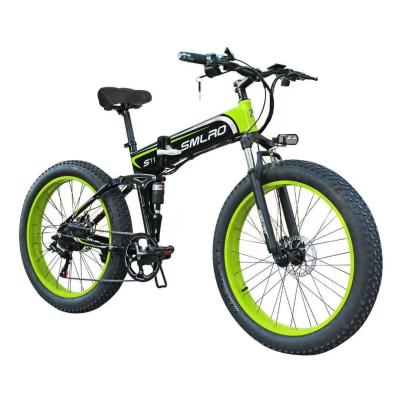 China Wholesale Brushless Fat Tire Folding Motor Lithium Aluminum Alloy Mountain 48V Electric Bike Motorcycle for sale