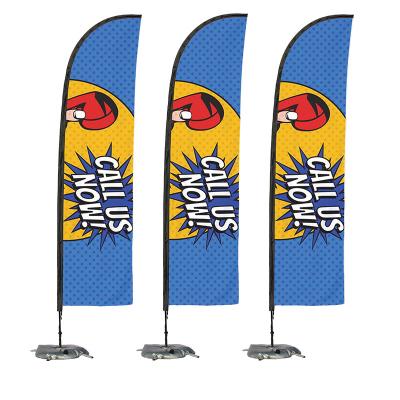 China Outdoor Flying Portable National Flag Water Drop Event Promotion Advertising Beach Feather Flag Banner Banderas Publicitarias for sale