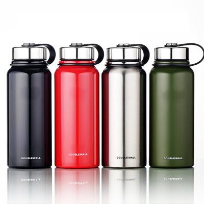 China Viable Custom Logo Large Capacity Outdoor Stainless Steel Water Bottles for sale