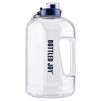 China Viable hot sale large capacity weightlifting portable clear plastic water bottle for sale