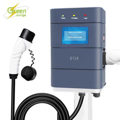 China Portable Smart Mobile 7KW 11KW 22KW Ev Fast Charger J1772 Wallbox Ev Charging Station For Electric Vehicles WTI-2407 for sale