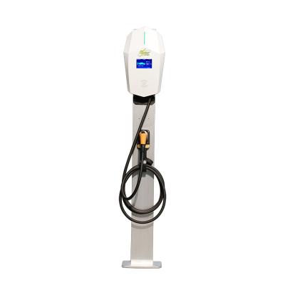 China Electric Vehicle Charging Stations Wallbox 22kw 11kw Ev Car Charger FAST Charging Electric Vehicle Floor Charger With Card Payment System for sale