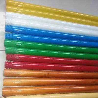 China Sustainable High Quality Cleaning Tools Varnished Wooden Rake Handle and Varnished Broom Stick Varnished Broom Handle for sale