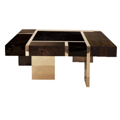 China Modern simple neoclassical luxury designer tea table coffee table hotel hardware high-end tea table for sale