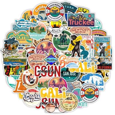 China Easy 50PCS California graffiti stickers notebook helmet water cup motorcycle sticker cross Amazon for sale