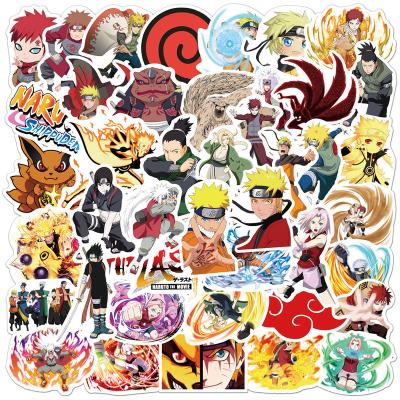 China Cartoon Sticker 50PCS Narutos Cartoon Stickers Laptop Guitar Luggage Fridge Waterproof Graffiti Sticker Decal Kid Classic Toy Custom Sticker for sale