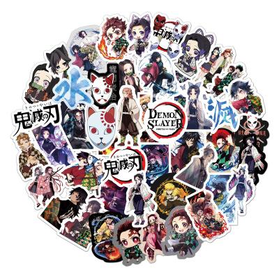 China Easy 50PCS Demon Slayer cartoon Anime graffiti stickers suitcase notebook skateboard water cup for sale