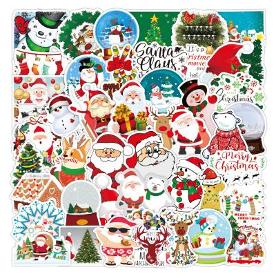 China Cartoon Sticker 50 Christmas Multi Christmas Graffiti Stickers Amazon Luggage Laptop Guitar Stickers for sale