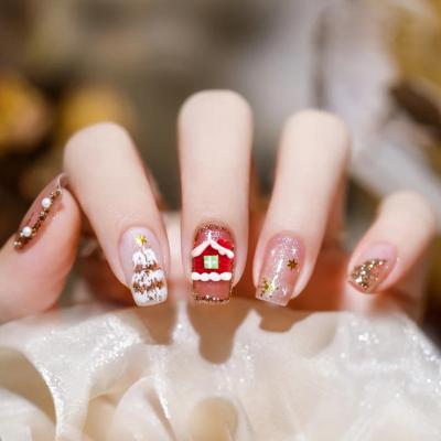 China Convenient 2022 winter new Christmas nail art full sticker Europe and the United States for sale