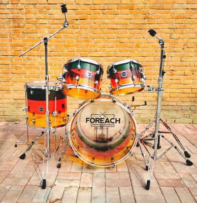 China The other hot sale Fashionable three-color Crystal Acrylic Drum Set for sale