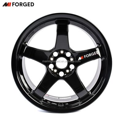 China Aluminum Alloy 6060-T6 Manganese Forged Nismo LMGT4 Omori Factory Design Wheel 18x9.5 +12 Gloss Black Rims For Nissan Skyline R32 R33 R34 240SX GTR Wheels for sale