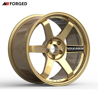 China Sport MN Forged 5x100 5x112 5x114.3 16 17 18 19 Gold Forged Sport Car Rim TE Forged 20 Inch 37 Saga High Performance Track Wheels for sale