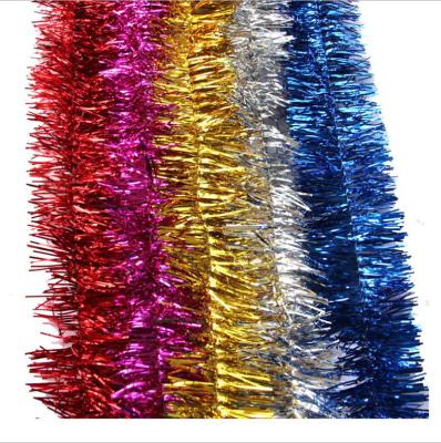 China Indoor Outdoor Christmas Hang Christmas Tree Tinsel Garland Christamas Decoration Wholesale Party Decorative for sale