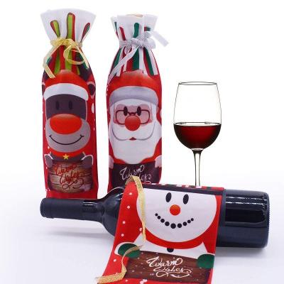 China Chirstmas Decor Hot Sale Christmas Decor Wine Bottle Cover Christmas Decorations For Christmas Stocking Gift New Year Home Decor for sale