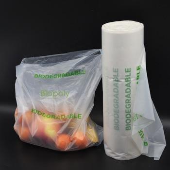 China Biopoly compostable eco fruit vegetable compostable bag for supermarket for sale