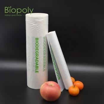 China Biopoly Eco Friendly Compostable Cornstarch Fruit Vegetable Biodegradable Bag On Roll for sale