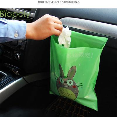 China American Style Home Compost Car Trash Bags Adhesive Tape Waterproof Biodegradable Garbage Bag for sale