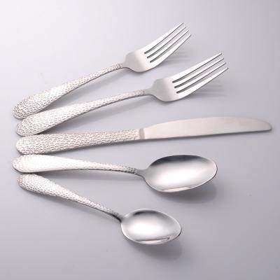 China Western Knife Fork Setspoon Knife Setspoon Gift Cutlery Spoon Knife Fork Spoon Silver Embossed Flat Tableware Cheap Viable Silver Plated Tableware for sale