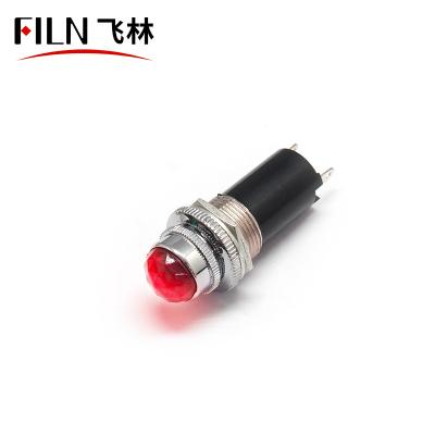 China HOT SALE Sports Stadiums FILN Metal 16mm Red Blue Green White 12v 12v Indicator Light Led Pilot Lamp Circuit for sale