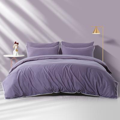 China RUIKASI Designer Duvet Cover Solid Color Bedding Set Duvet Cover Set Nondisposable Bedding for sale