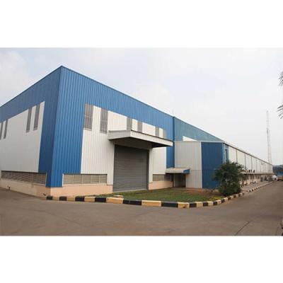 China Lightweight and Stable Construction Safety Steel Warehouse with Sandwich Panel for sale