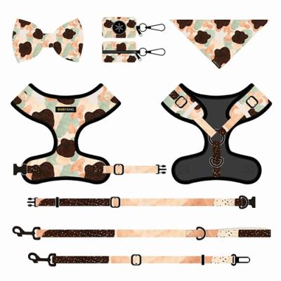 China Padded Reversible Dog Harness Set Manufacturer Pet Products Bow Ties Pet Dog Collars And Leashes for sale