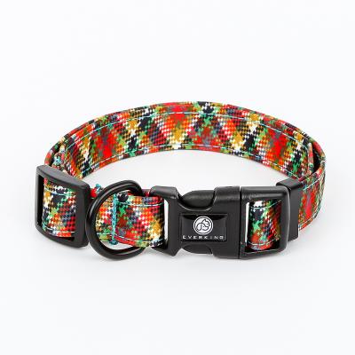 China Dog Collar Pet Heat Transfer Printing OEM Pattern Color Feature Decoration Padded Material Pet Collar for sale