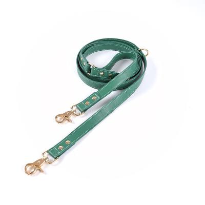 China Premium Leather Soft and Sturdy Pre-Stored Multifunctional Pet Leash Training and Walking Dog Leash for sale