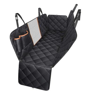 China Travel Amazon Hot Sale Dog Car Seat Cover Waterproof Pet Back Seat Cover Storage Pockets Seats Hammock For Cars for sale