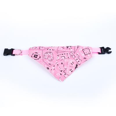 China Viable Valentine Classic Hand Printed Dog Bandana Collar for sale