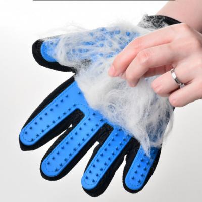 China Pet products&stock dogs application cat pet grooming glove DETACHED gray for sale