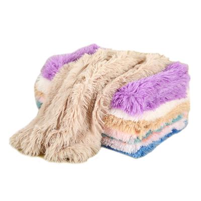 China Travel Pet Factory Direct Air Conditioning Autumn And Winter Multicolor Double-layer Blankets Pet Blankets for sale