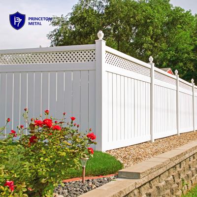 China Easily Assembled Privacy Fence PVC Slat Fence for sale