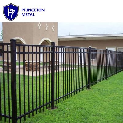 China Easily Assembled Compound Safety For Touring Pipe Stake Safety Tubular Outdoor Decorative Designs Aluminum Metal Garden Fence Panels for sale