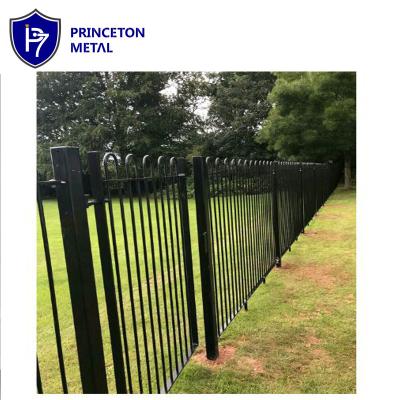 China Easily Assembled Heavy Duty Fence Powder Coated Aluminum Or Iron Exterior Square for sale