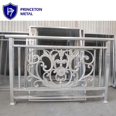 China Factory Price Modern Metal Welded Aluminum Extrusion Customized Powder Coated Aluminum Stair Railing System for sale