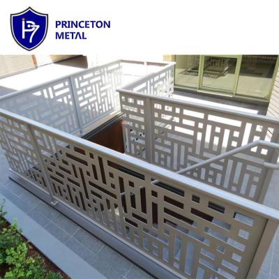 China Easily Assembled Decorative Garden Privacy Boarder Barriers Aluminum Powder Coated Laser Cutting Aluminum Screens Fence Panels for sale